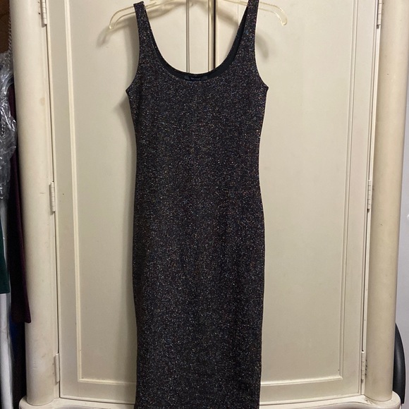 Forever 21 multi colored glitter midi dress - Picture 1 of 7